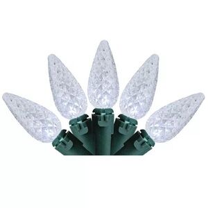 Northlight Set of 70 Warm White LED Christmas Lights Green Wire 4” Spacing NIB
